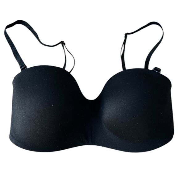 *NWOT Wacoal 854372 Staying Power Wire Free Strapless Black Bra – 32C - Picture 4 of 8